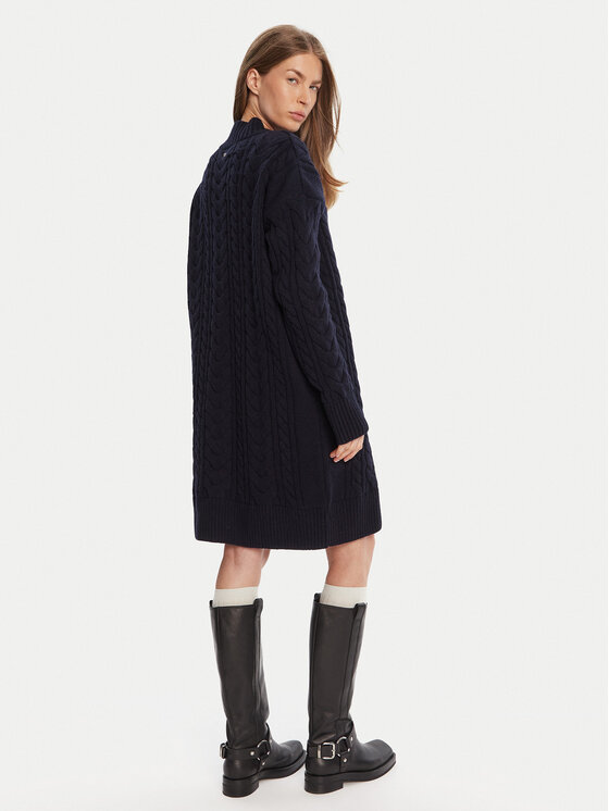 Barbour Barbour Trikotažinė suknelė Belford LDR0946NY73 Tamsiai mėlyna Regular Fit