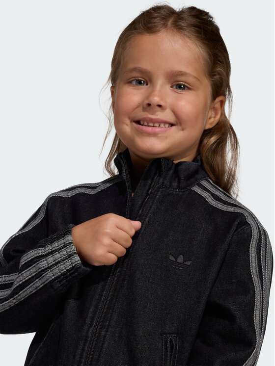 adidas adidas Bluza Firebird Czarny Loose Fit