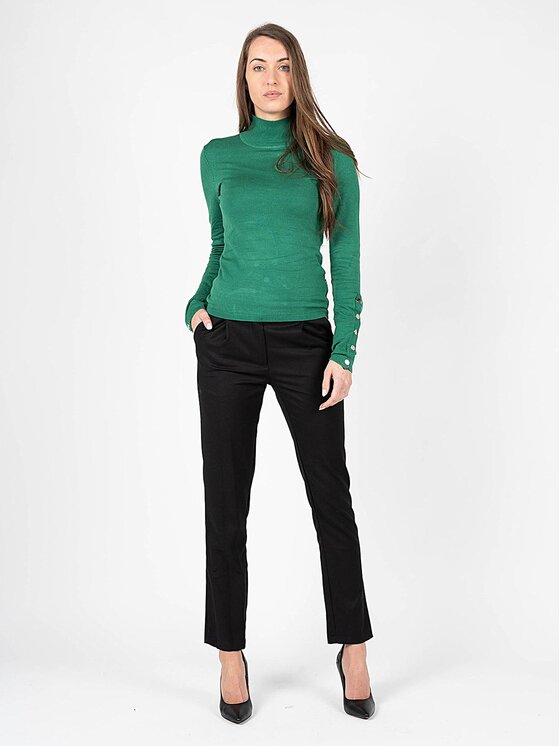 Silvian Heach Silvian Heach Πουλόβερ PGA22056LU Πράσινο Slim Fit