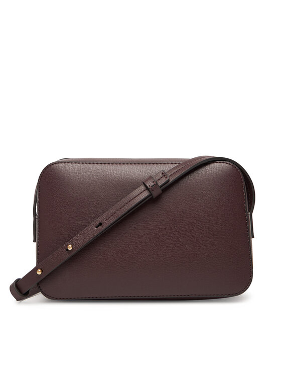 Calvin Klein Calvin Klein Torebka Foil Logo Elongated Camera Bag LV04F3276G Bordowy