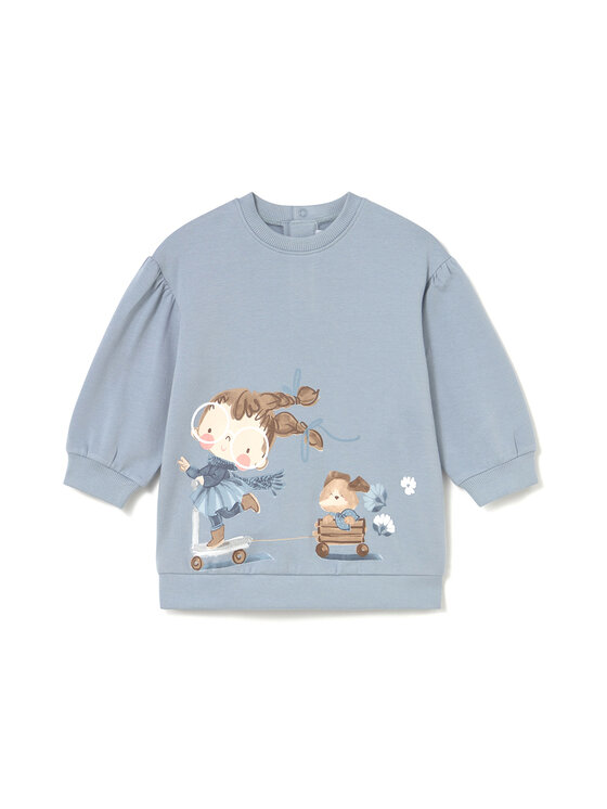 Mayoral Mayoral Трикотажна сукня 2921 Голубий Regular Fit