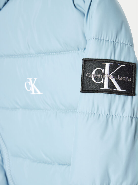 Calvin Klein Jeans Calvin Klein Jeans Kurtka zimowa Inst Logo IB0IB02174 Niebieski Regular Fit