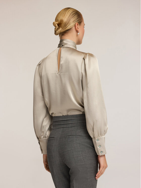 Motivi Motivi Bluzka 2013Q001911N002 Szary Regular Fit