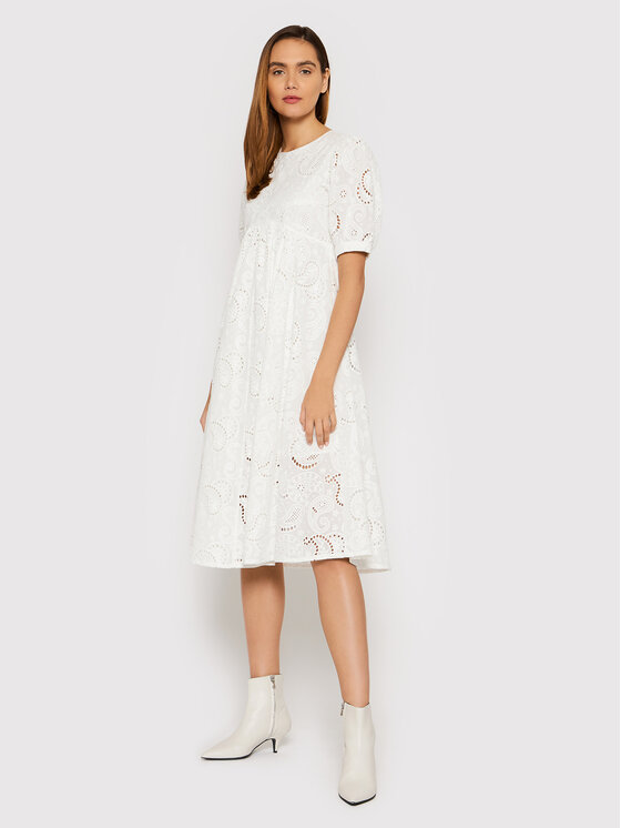 Birgitte Herskind Rochie de zi Isolde 4252831 Alb Regular Fit 4252831 imagine noua