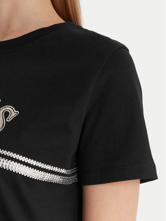 Guess Guess T-Shirt V6RI16 I3Z14 Μαύρο Regular Fit