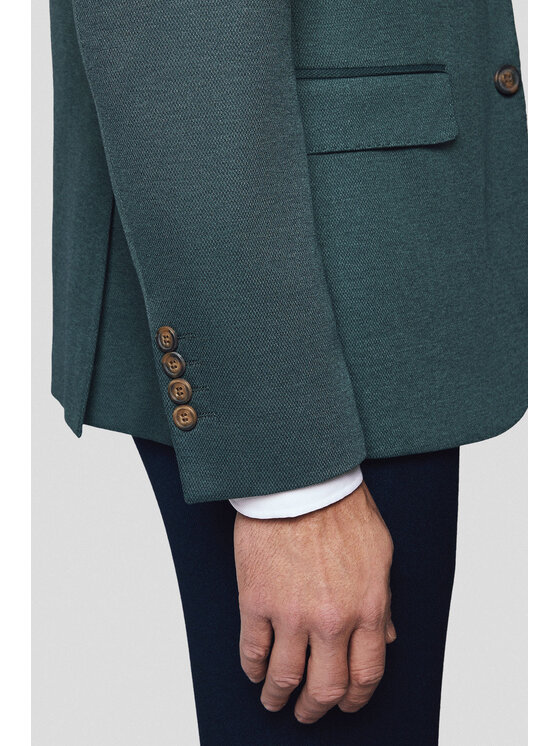 Lancerto Lancerto Marynarka Macomer MA131125000003 Zielony Slim Fit