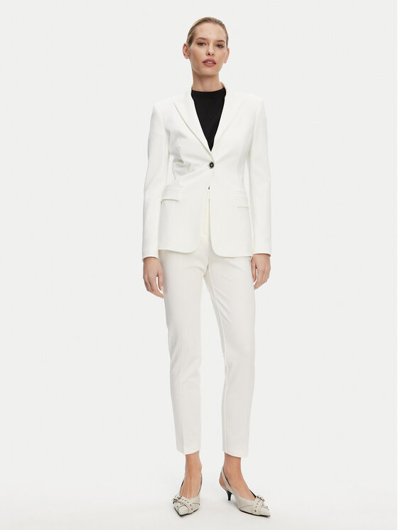 PINKO PINKO Giacca da abito 104903 A1L3 Bianco Regular Fit