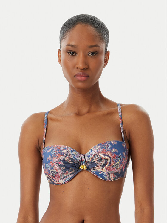 Selmark Selmark Góra od bikini BO916 Niebieski
