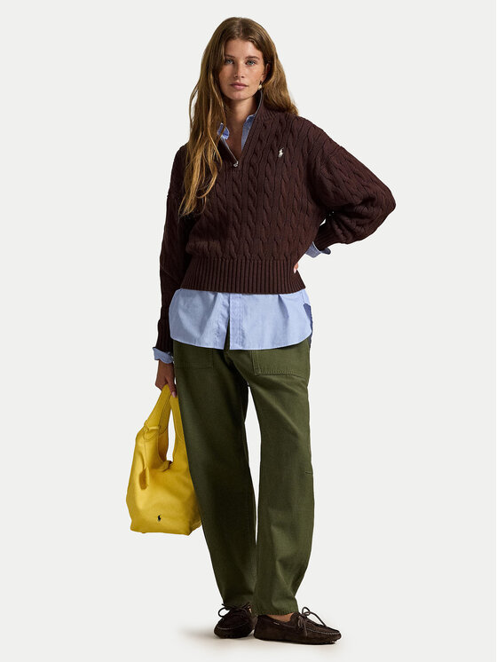 Polo Ralph Lauren Polo Ralph Lauren Sweter 211963467505 Brązowy Relaxed Fit