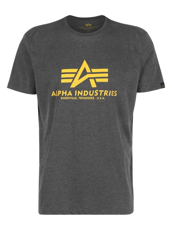 Alpha Industries Alpha Industries Tričko AI.100501-315-4XL Sivá Basic Fit