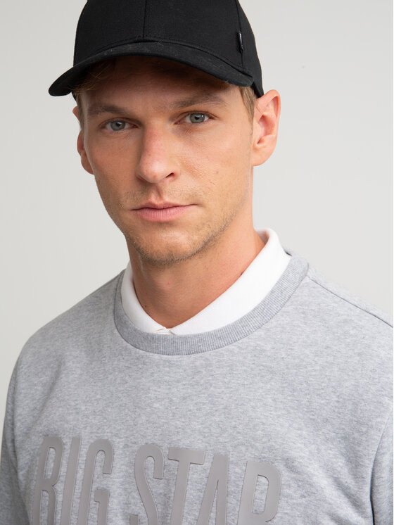 BIG STAR BIG STAR Bluza I Szary Basic Fit