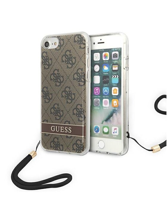 Etui na telefon Guess, Brązowe, iPhone 7/8/SE 2020