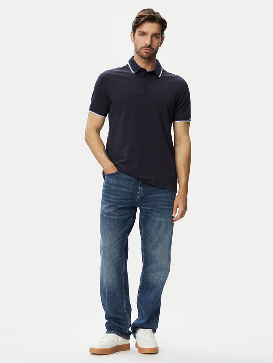Guess Guess Polo M6YP28 K4475 Σκούρο μπλε Slim Fit
