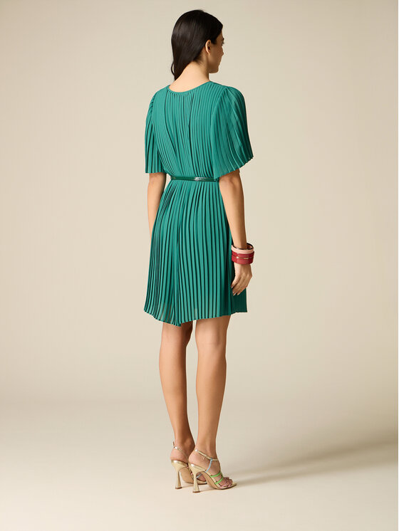 Oltre Oltre Vestito da giorno 7024J000895N015 Verde A-Line Fit