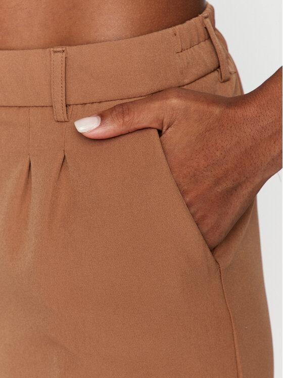 JDY JDY Spodnie materiałowe 15310534 Brązowy Straight Fit