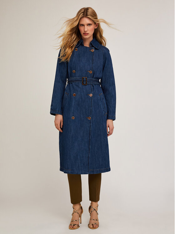 Motivi Motivi Cappotto 0409Q000570N024 Blu Regular Fit