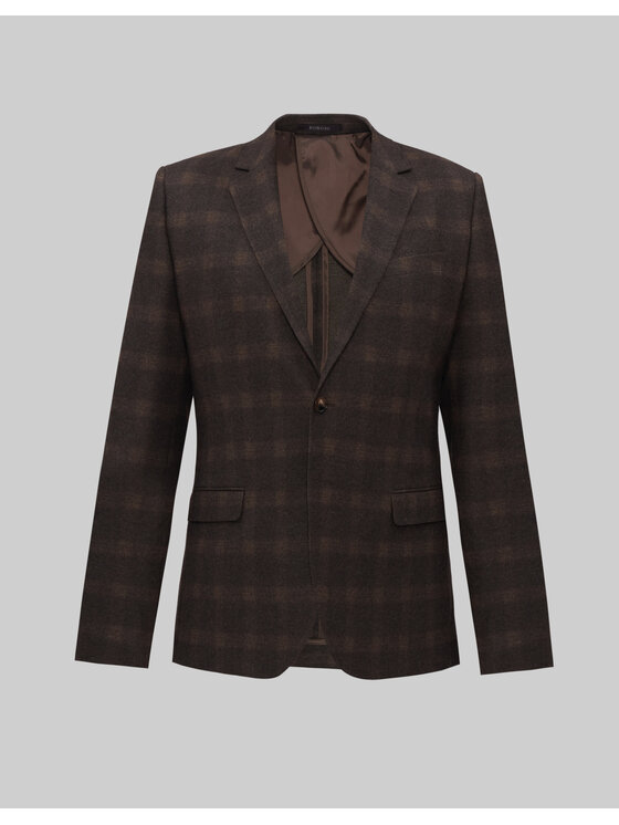Borgio Borgio Marynarka valmorea Brązowy Slim Fit