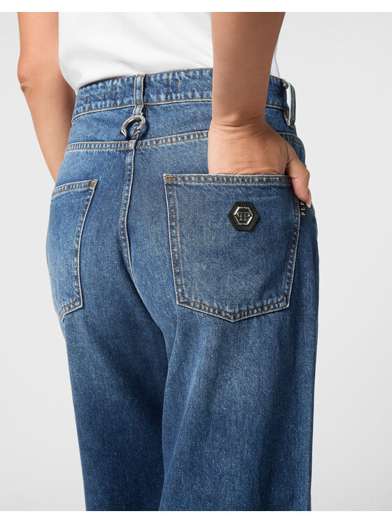 PHILIPP PLEIN PHILIPP PLEIN Jeansy 21131 Niebieski jasny Skater Fit