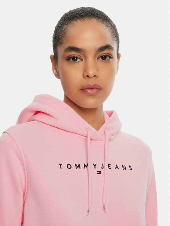 Tommy Jeans Tommy Jeans Pulóver Linear DW0DW17324 Rózsaszín Regular Fit