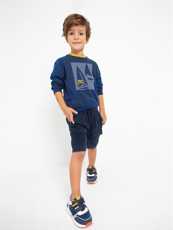 Mayoral Mayoral Szorty materiałowe 3237 Granatowy Regular Fit