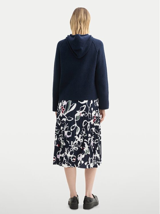 Tom Tailor Tom Tailor Plisēti svārki 1043057 Tumši zils Regular Fit
