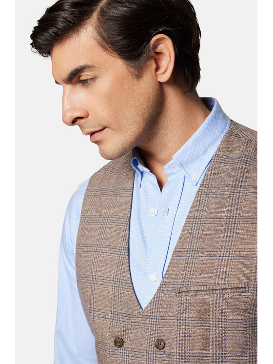 Lancerto Lancerto Kamizelka Comporta KA131124000004 Beżowy Slim Fit