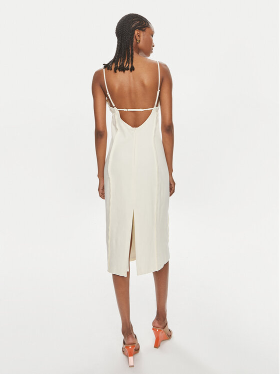 Samsøe Samsøe Samsøe Samsøe Rochie de blugi Salima F24100067 Écru Slim Fit