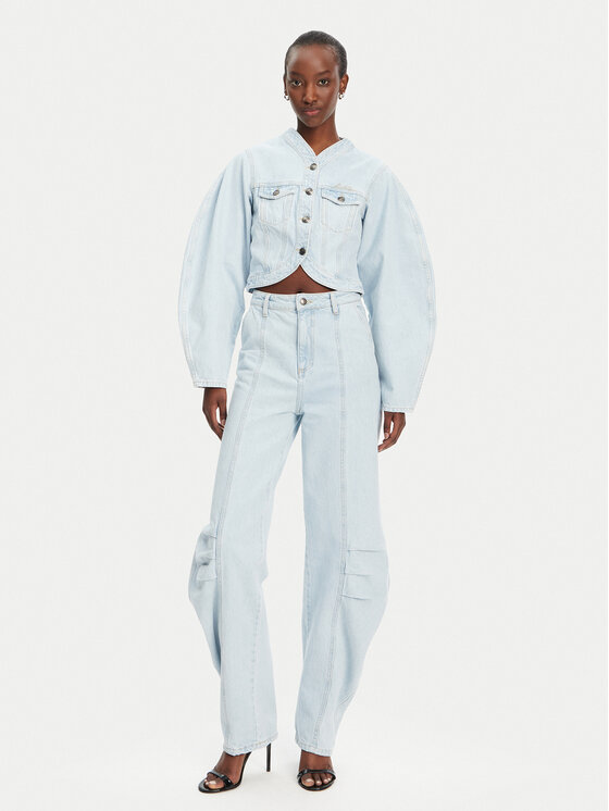 ROTATE ROTATE Giacca di jeans 1138261468 Blu Relaxed Fit