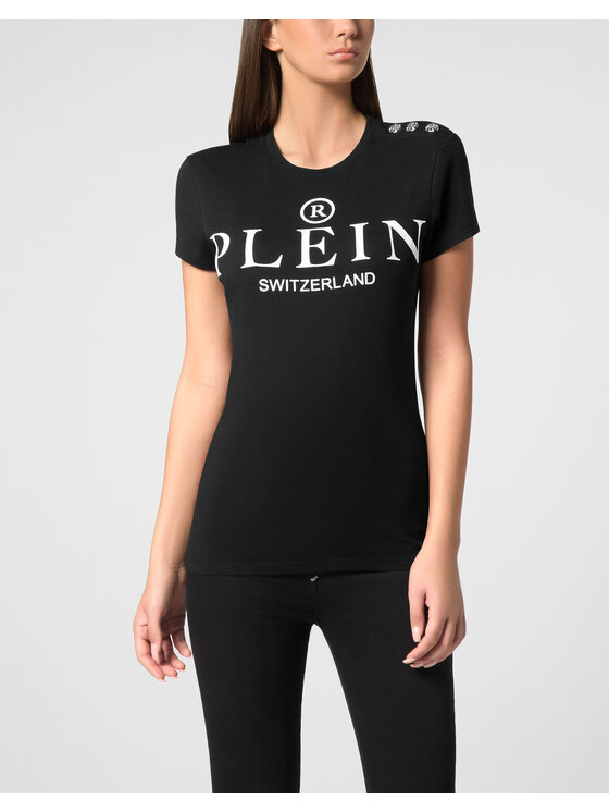 PHILIPP PLEIN PHILIPP PLEIN T-Shirt 9507 Czarny Skin Tight Fit