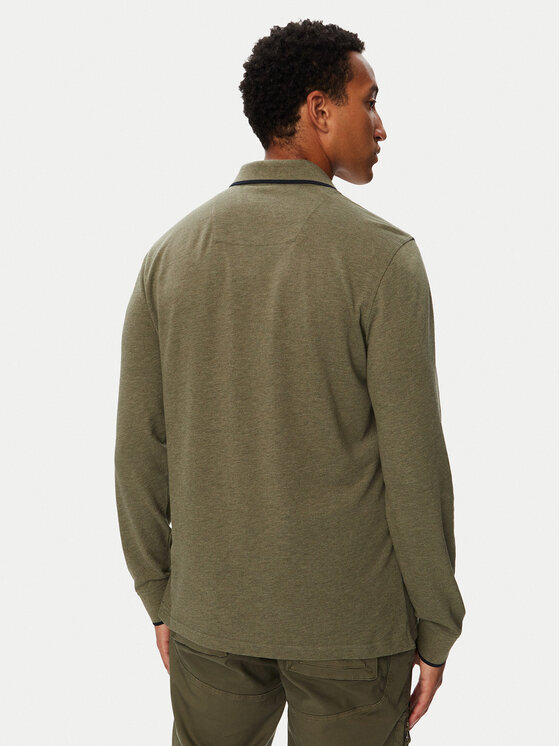 Aeronautica Militare Aeronautica Militare Тениска с яка и копчета 262PO1653UP00082 Зелен Regular Fit