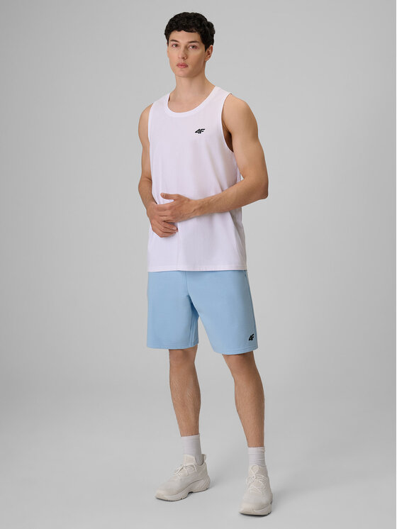 4F 4F Tank top BASIC 5 Biały Regular Fit