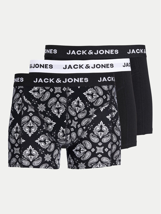 Jack&Jones Jack&Jones Σετ μποξεράκια 3 τμχ Paris 12259575 Μαύρο