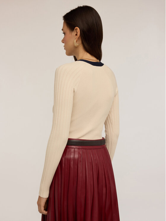 Motivi Motivi Maglione M362W003445N0S1 Crema Slim Fit