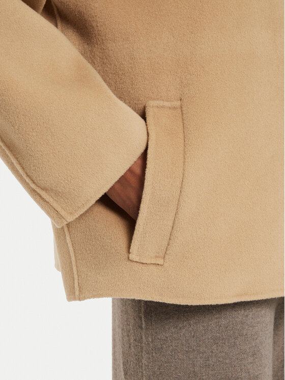 Weekend Max Mara Weekend Max Mara Palton de lână Gennaio 2425086021 Bej Regular Fit