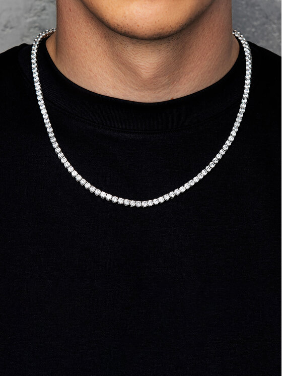 ICED STUFF ICED STUFF Kette Tennis Weißgold