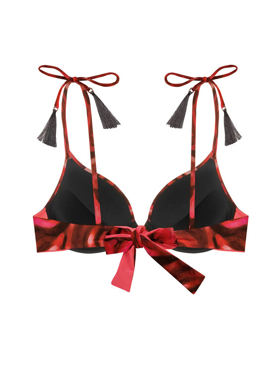 Miss Lou Miss Lou Góra od bikini G-SI1-BRD Bordowy