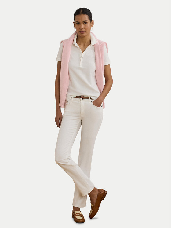 LAUREN RALPH LAUREN LAUREN RALPH LAUREN Polo 200966128001 Bianco Slim Fit