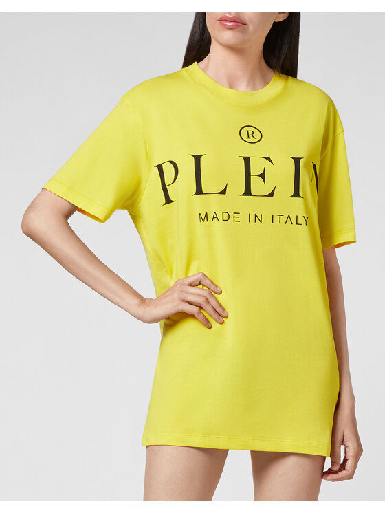 PHILIPP PLEIN PHILIPP PLEIN Tričko 781 Žltá Regular Fit