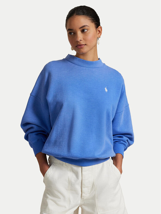 Polo Ralph Lauren スウェット Polo Ralph Lauren Bluză 211965111002 Albastru Oversize | Modivo.ro