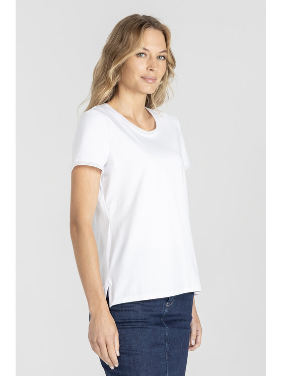Deni Cler Milano Deni Cler Milano T-Shirt T-DC-T250-E5-10-10-1 Biały Regular Fit
