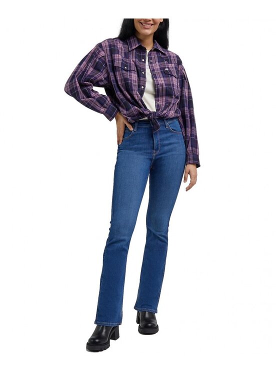 Lee Lee Jeansy BREESE BOOT IN AZURE WAVE Niebieski Bootcut Fit