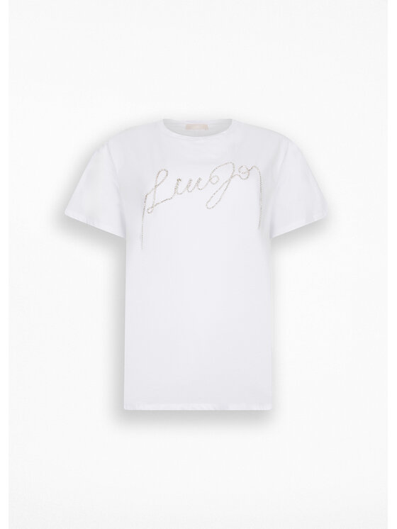 Liu Jo Liu Jo T-shirt UF5261JS923Q9698 Bianco Regular Fit