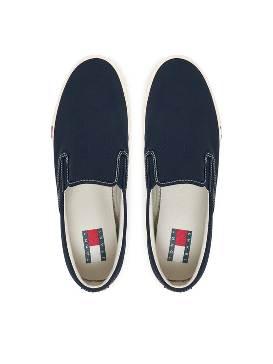 Tommy Jeans Tommy Jeans Teniszcipő Archive Vulc. Y2K Slip On EM0EM01675 Sötétkék