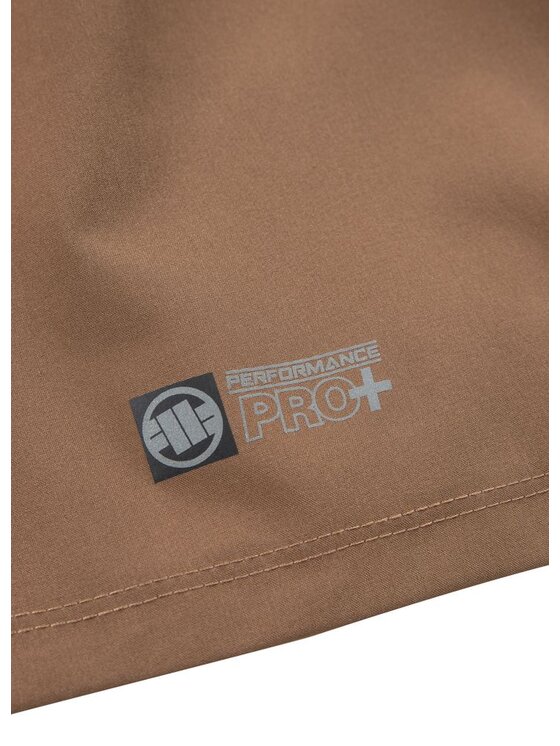 PITBULL PITBULL Szorty sportowe Spodenki Sportowe Damskie Performance Pro plus Small Logo XL Beżowy Regular Fit