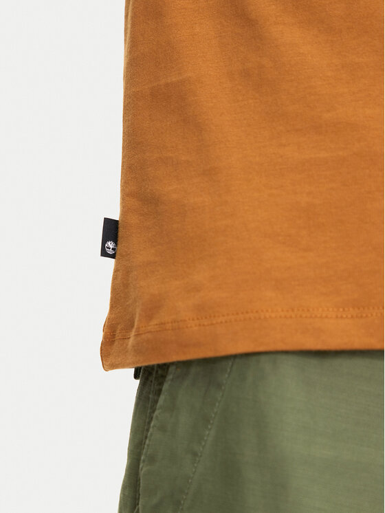 Timberland Timberland T-Shirt TB0A5WQQ Beżowy Regular Fit