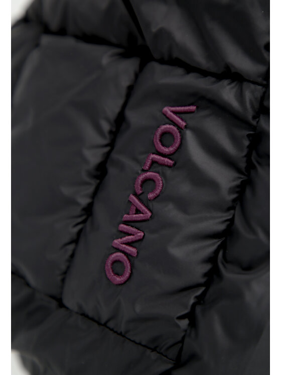 Volcano Volcano Kurtka puchowa J-BERGAMO Czarny Regular Fit