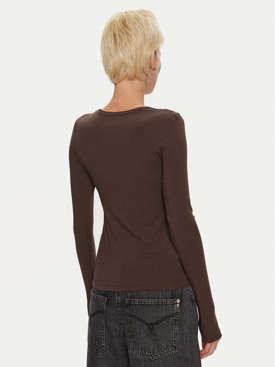 ROTATE ROTATE Bluse Zildu 113132573 Braun Regular Fit