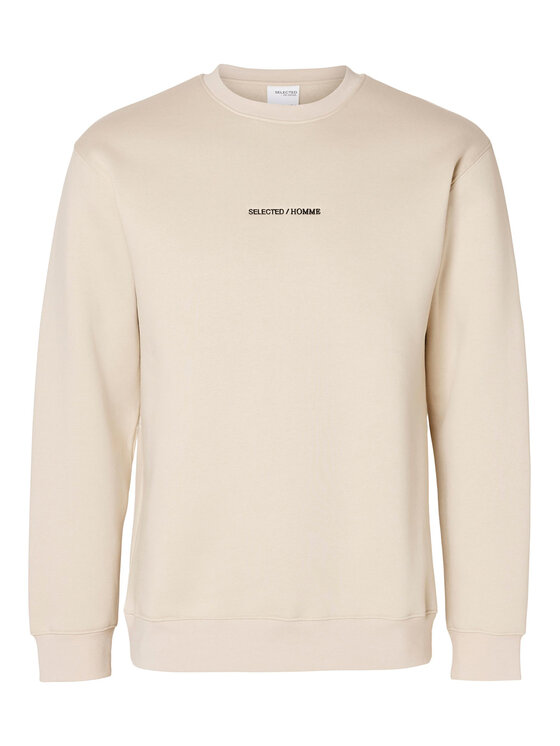 Selected Homme Selected Homme Bluza 16090431 Beżowy Regular Fit