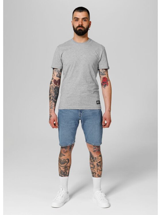 PITBULL PITBULL Szorty jeansowe Highlander Niebieski Regular Fit