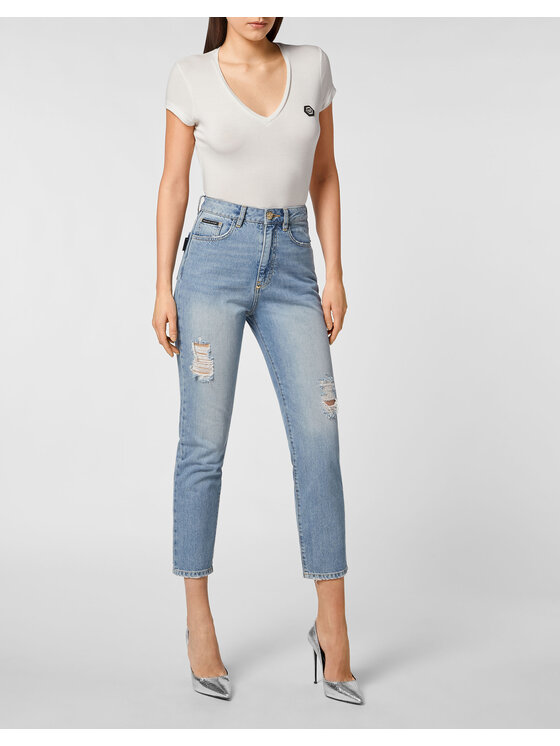 PHILIPP PLEIN PHILIPP PLEIN Jeansy 30442 Niebieski Boyfriend Fit